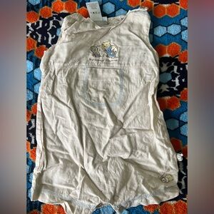 Disney Onesie Linen Overalls Onesie Winnie the Pooh RARE